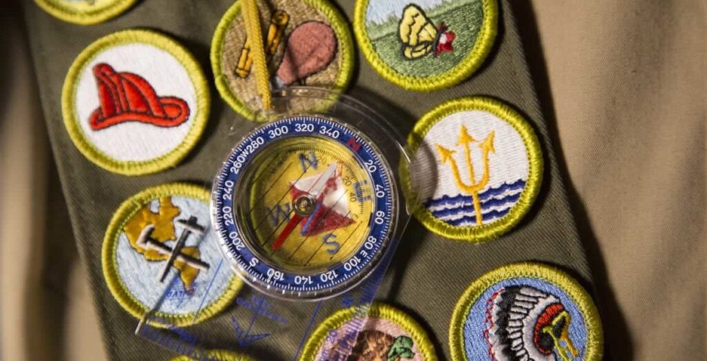 Boy Scouts Merit Badge Sash