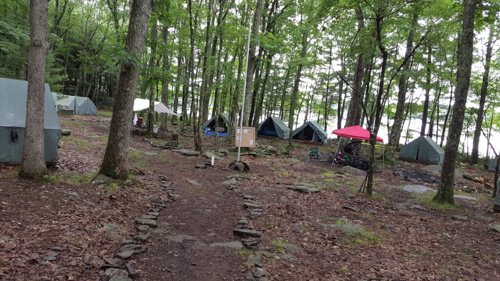 Troop 12 Montclair's summer site at Camp Keowa